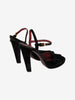Prada Black Velvet-Effect Heeled Shoes W2926.44  Prada 