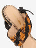 Prada Spring/Summer 2009 Runway Patchwork Python Platform Sandals W2926.46  Prada 