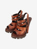 Prada FW2013 Distressed Leather High-Heel Sandals W6826.11  Prada 