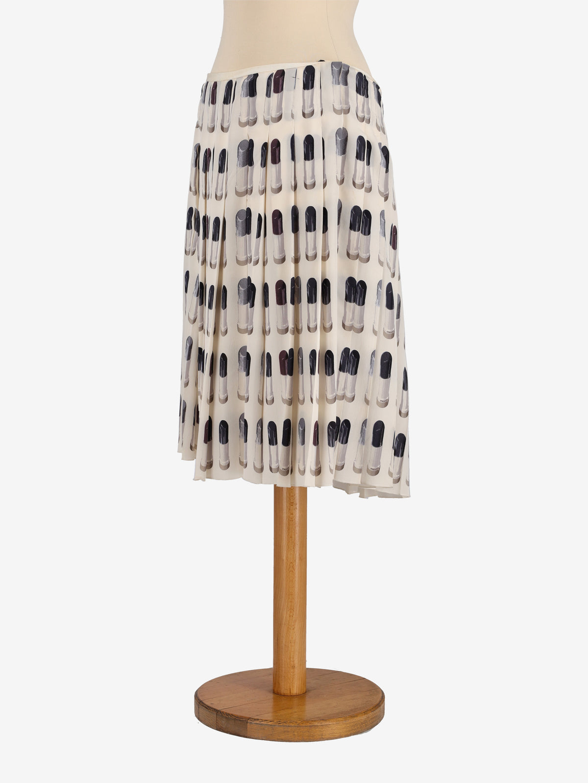 Prada Lipstick Print Midi Skirt - 00s