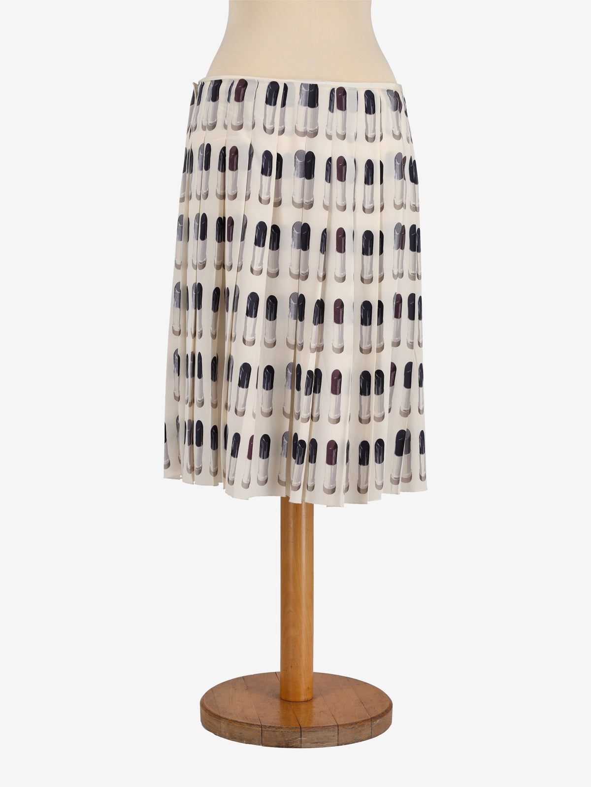 Prada Lipstick Print Midi Skirt - 00s