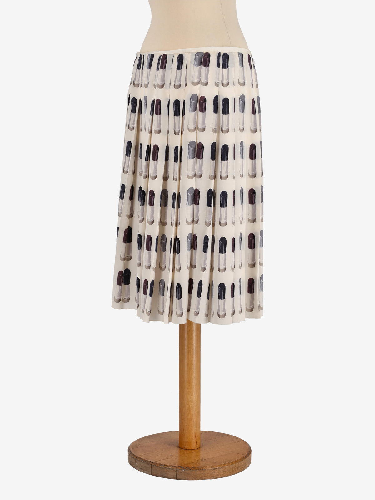 Prada Lipstick Print Midi Skirt - 00s