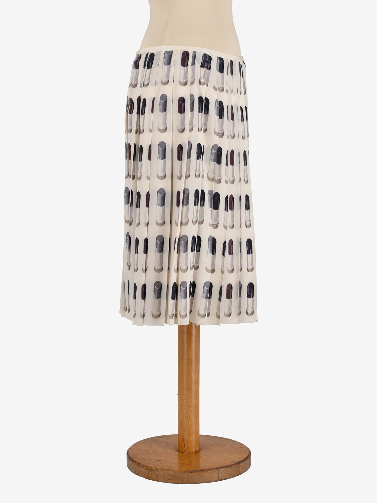 Prada Lipstick Print Midi Skirt - 00s