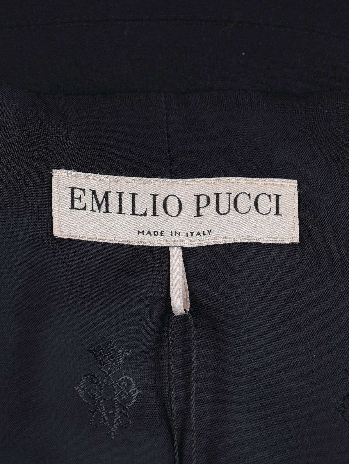 Emilio Pucci Classic Black Blazer with Decorative Metal Button 19102026.3  Pucci 