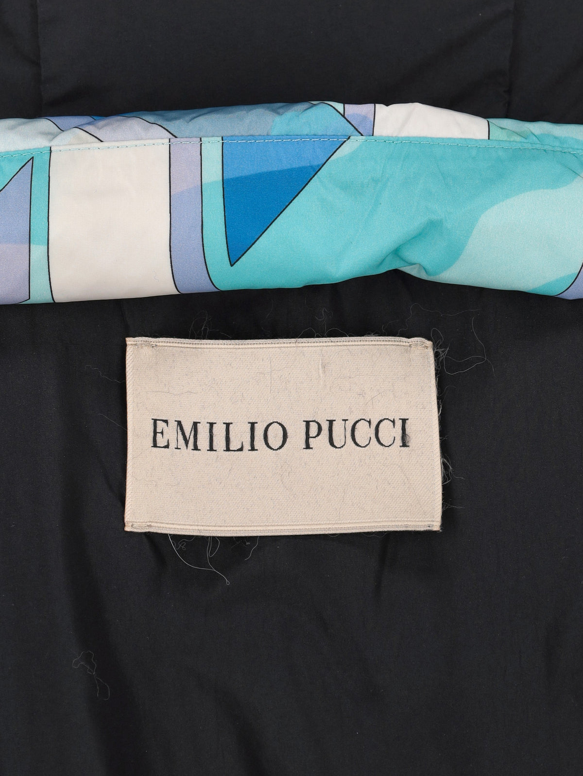 Emilio Pucci Printed Puffer Coat with Fur-Trim Hood CVM26.22.2  Pucci 