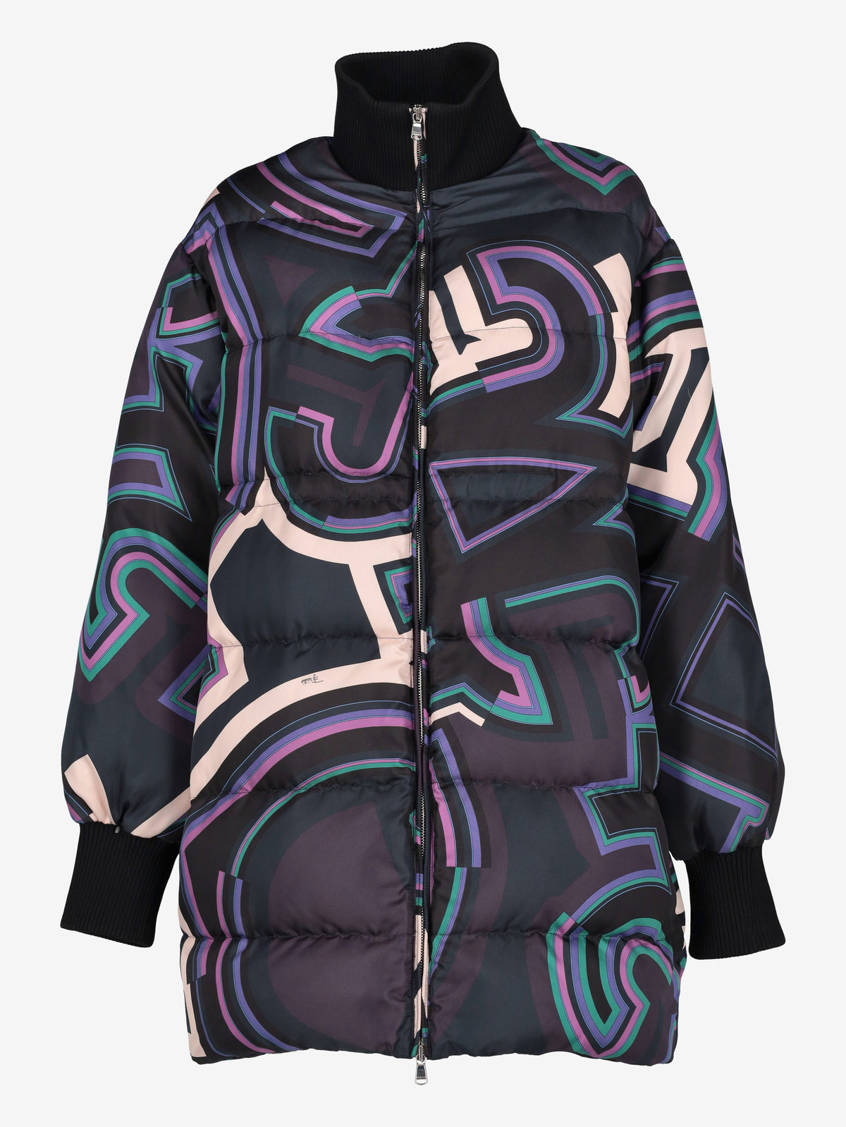 Emilio Pucci Oversized Printed Puffer Coat CVM26.22.3  Pucci 