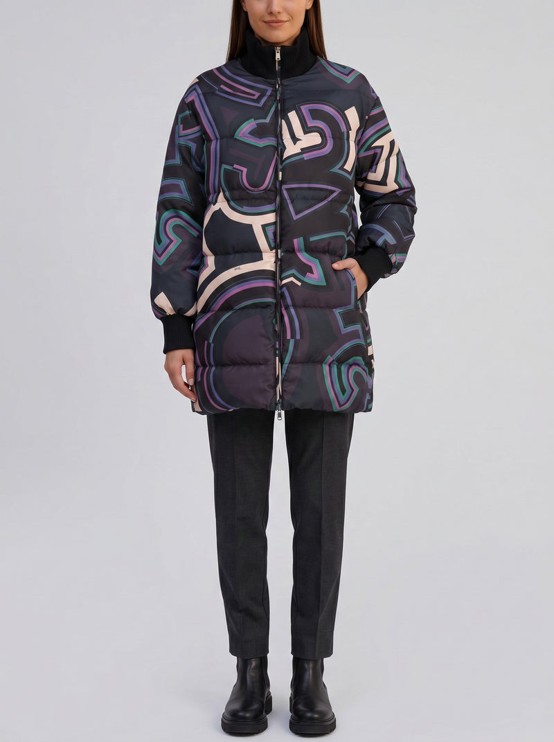Emilio Pucci Oversized Printed Puffer Coat CVM26.22.3  Pucci 