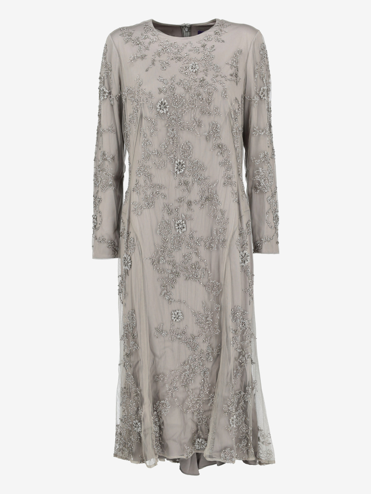 Ralph Lauren Embroidered Tulle & Silk Evening Gown CVM26.22.58  Ralph Lauren 