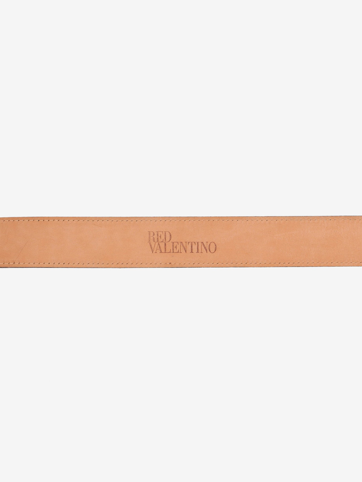 Valentino Black Leather Bow Belt W2926.43  Red Valentino 