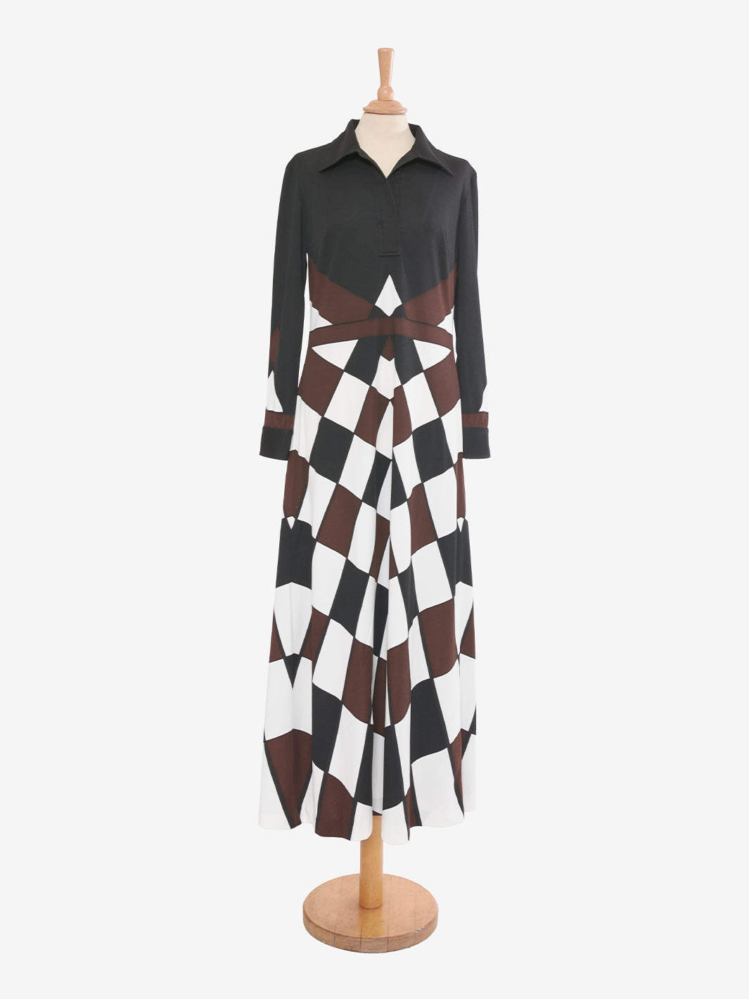 Roberta Di Camerino Rhombus Print Dress