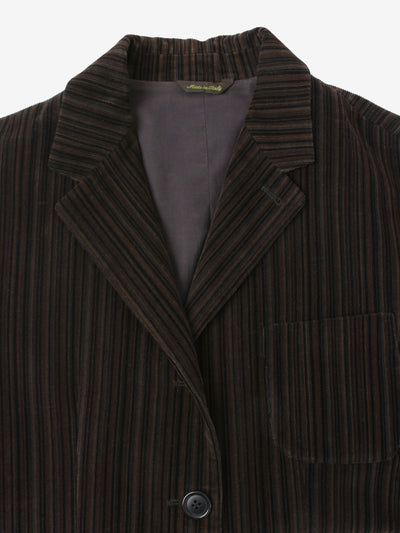 Romeo Gigli Stripes Velvet Blazer - '00s