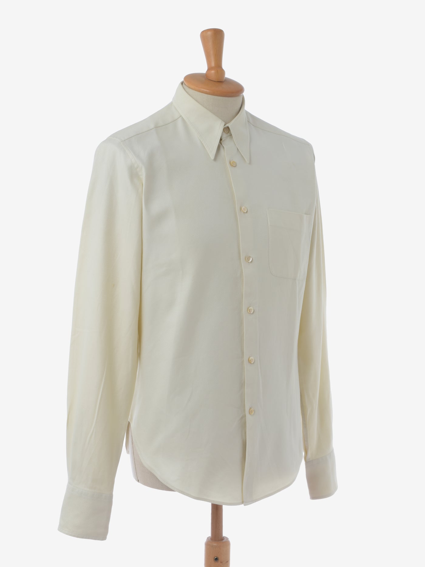 Romeo Gigli Cream White Shirt - '90s