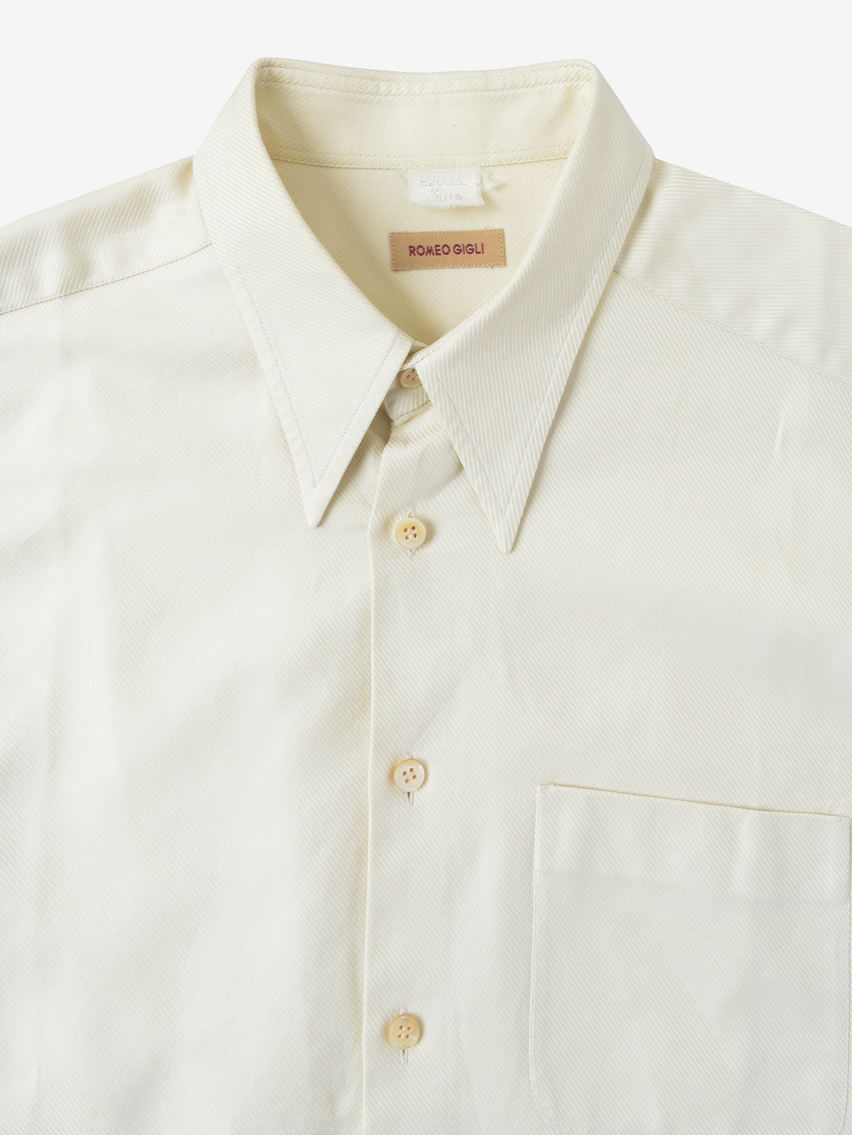 Romeo Gigli Cream White Shirt - '90s