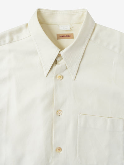 Romeo Gigli Cream White Shirt - '90s