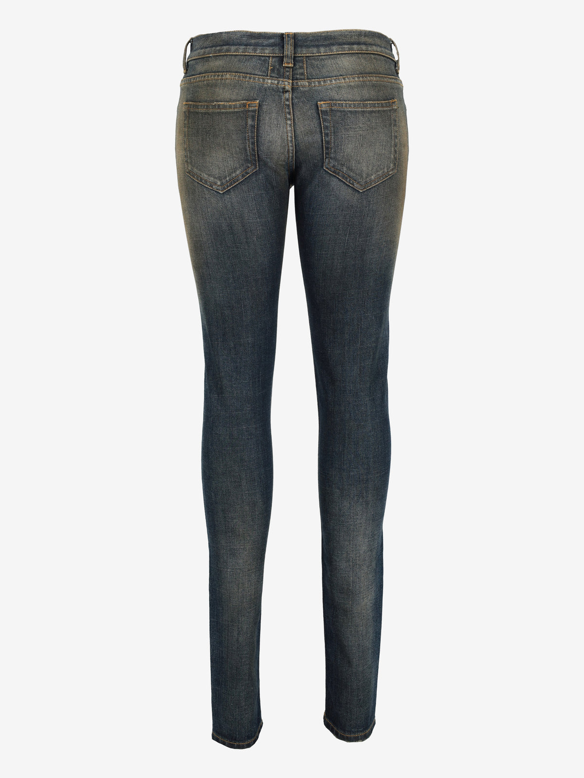 Saint Laurent Low-Waist Skinny Straight Jeans CVB23.4.3  Saint Laurent 