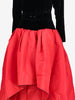 Yves Saint Laurent Rive Gauche FW 1988-89 Black Velvet & Red Faille Ballgown W2926.1  Yves Saint Laurent 