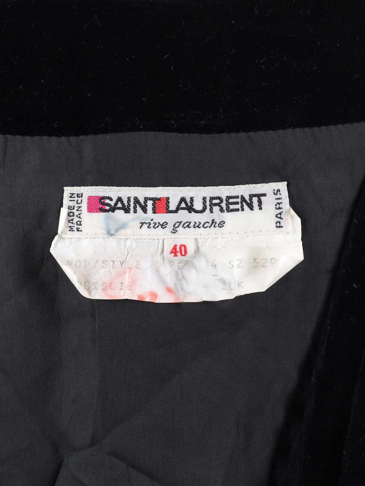 Yves Saint Laurent Rive Gauche FW 1984-85 Velvet and Fuchsia Taffeta Cocktail Dress W2926.2  Yves Saint Laurent 