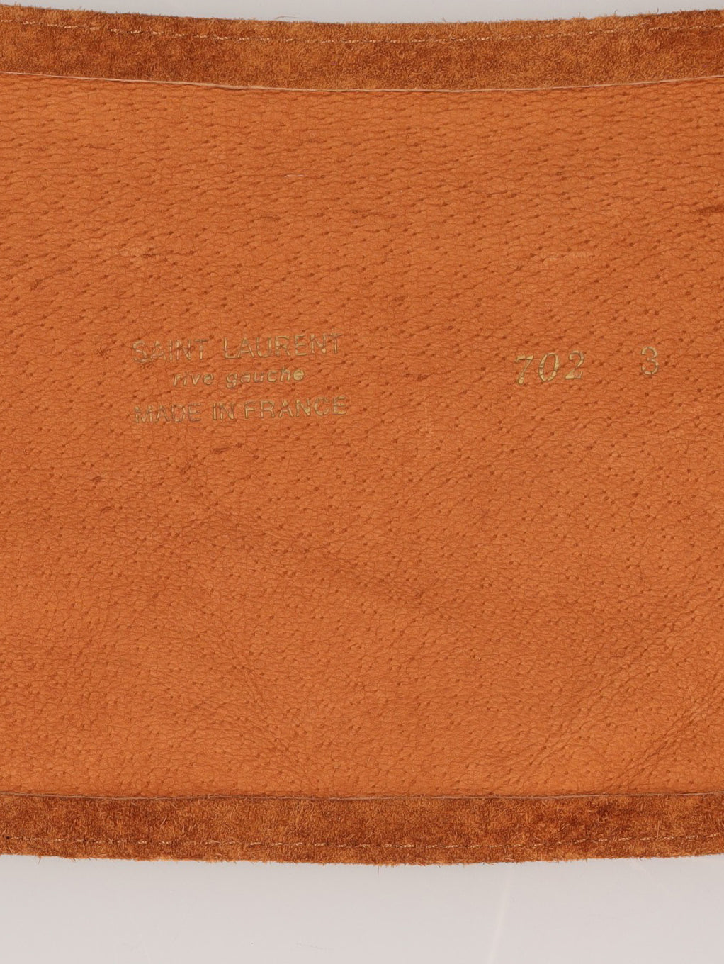 Yves Saint Laurent Brown Leather Adjustable Belt W2926.40  Yves Saint Laurent 