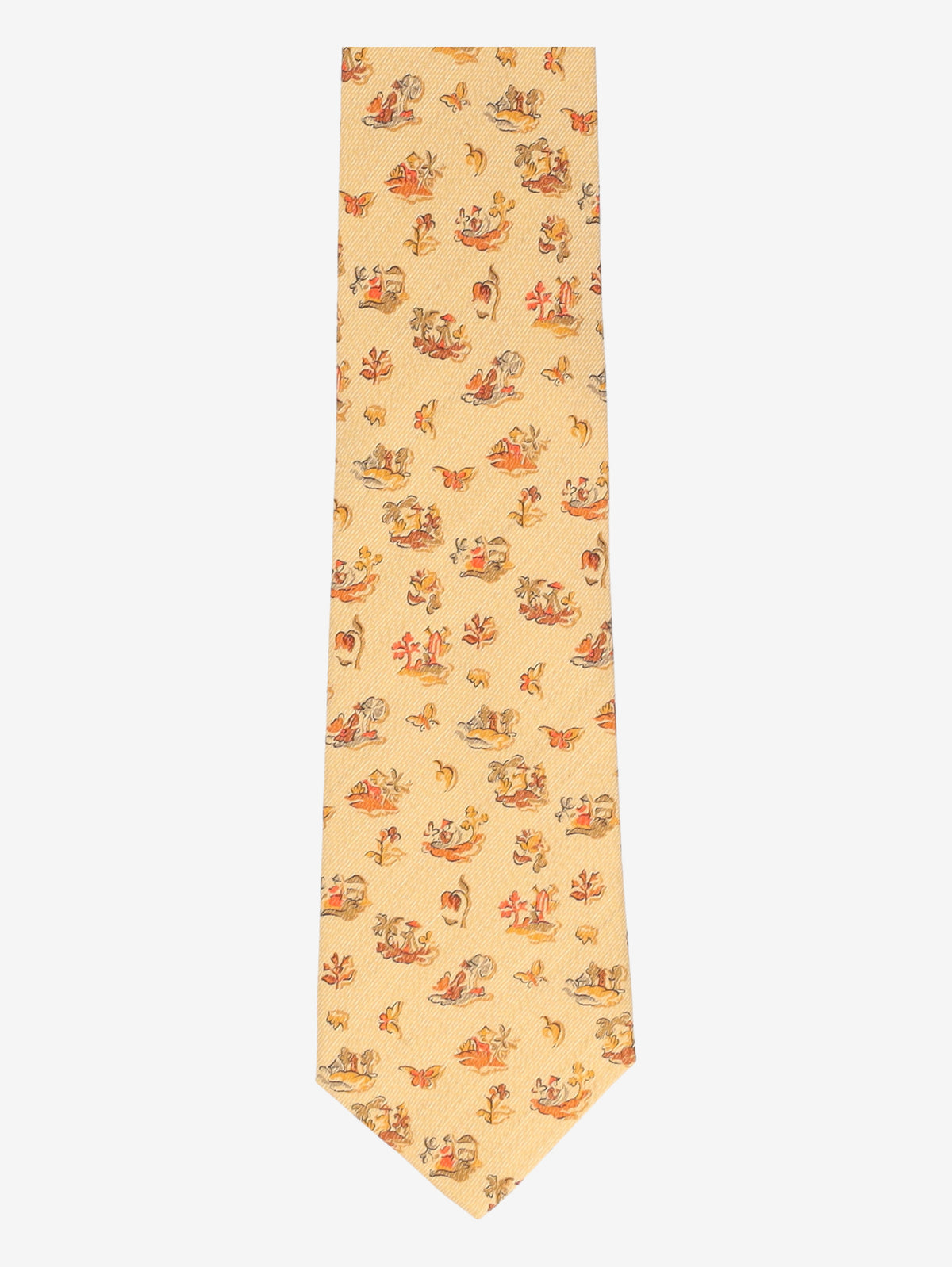 Salvatore Ferragamo Silk Tie with Countryside Motifs MU260921.101  Salvatore Ferragamo 