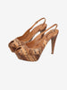 Sergio Rossi Python-Effect Platform Heels W6826.1  Sergio Rossi 