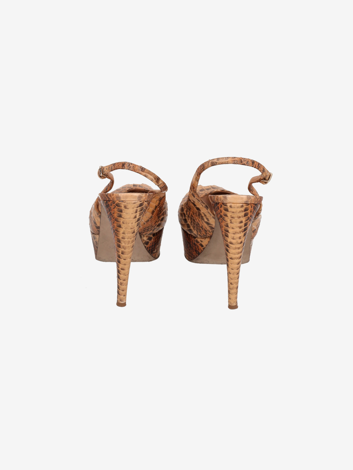 Sergio Rossi Python-Effect Platform Heels W6826.1  Sergio Rossi 