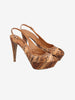 Sergio Rossi Python-Effect Platform Heels W6826.1  Sergio Rossi 