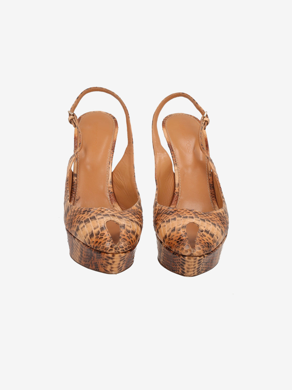 Sergio Rossi Python-Effect Platform Heels W6826.1  Sergio Rossi 