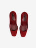 Sergio Rossi Red Suede Wedge Heels W6826.2  Sergio Rossi 