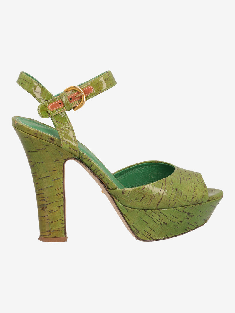 Sergio Rossi Bamboo-Effect Platform Heels W6826.3  Sergio Rossi 