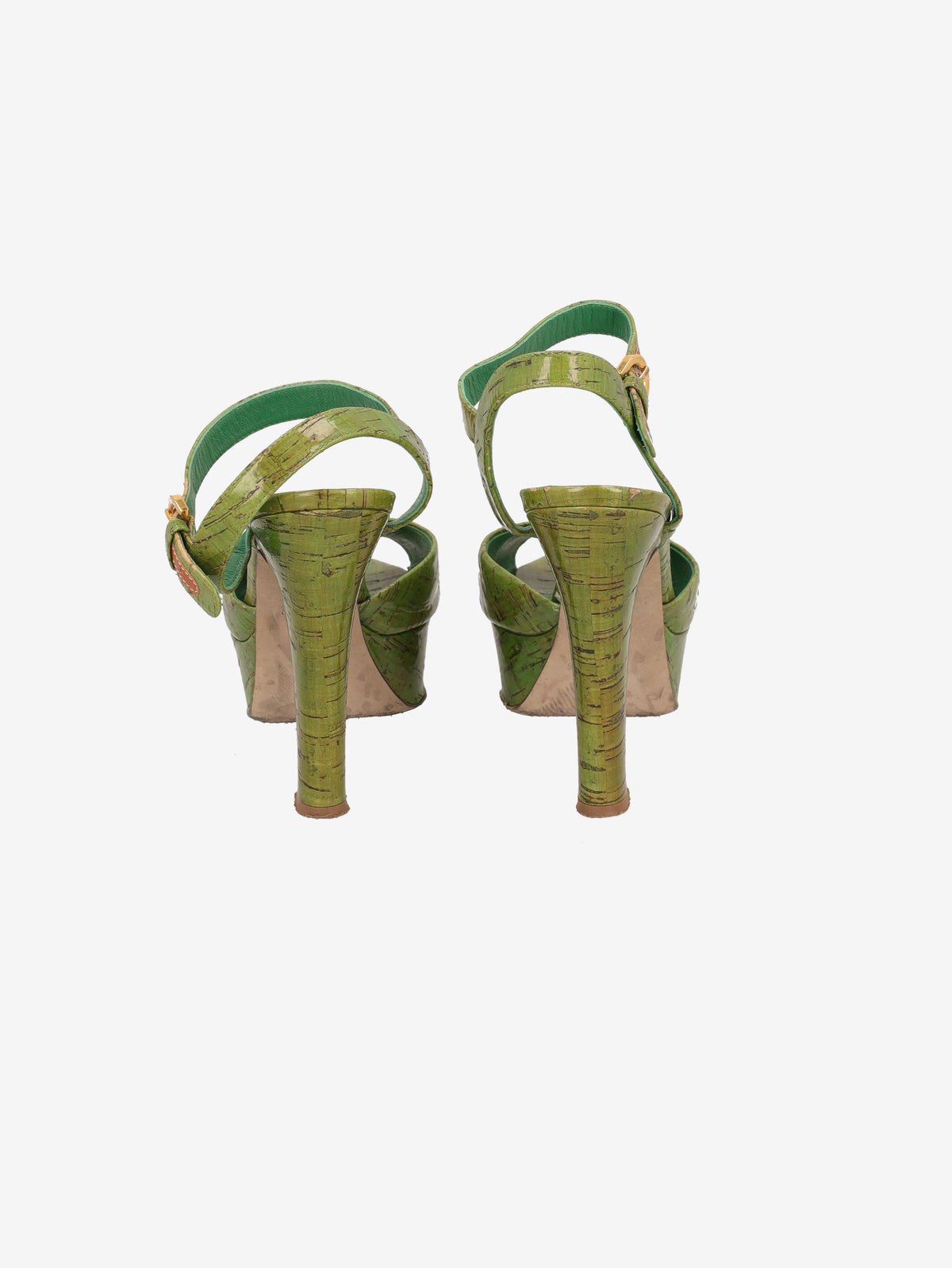 Sergio Rossi Bamboo-Effect Platform Heels W6826.3  Sergio Rossi 