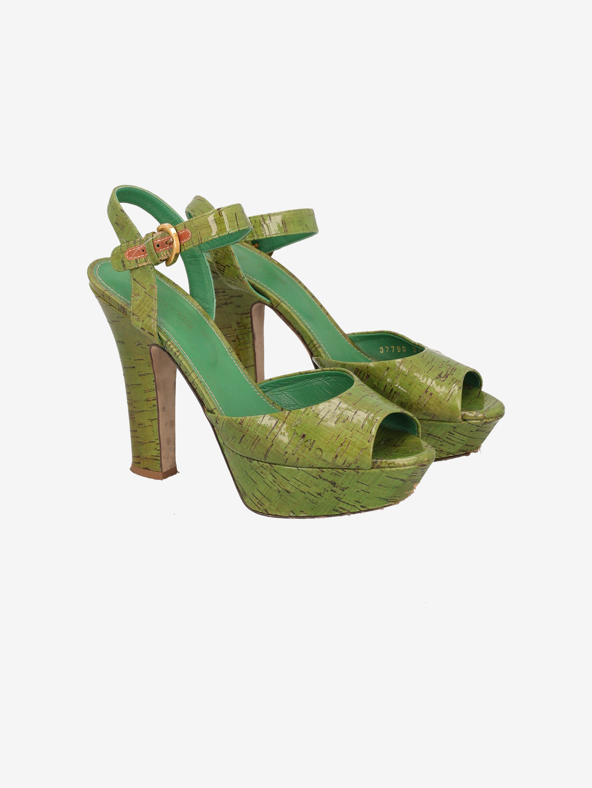 Sergio Rossi Bamboo-Effect Platform Heels W6826.3  Sergio Rossi 