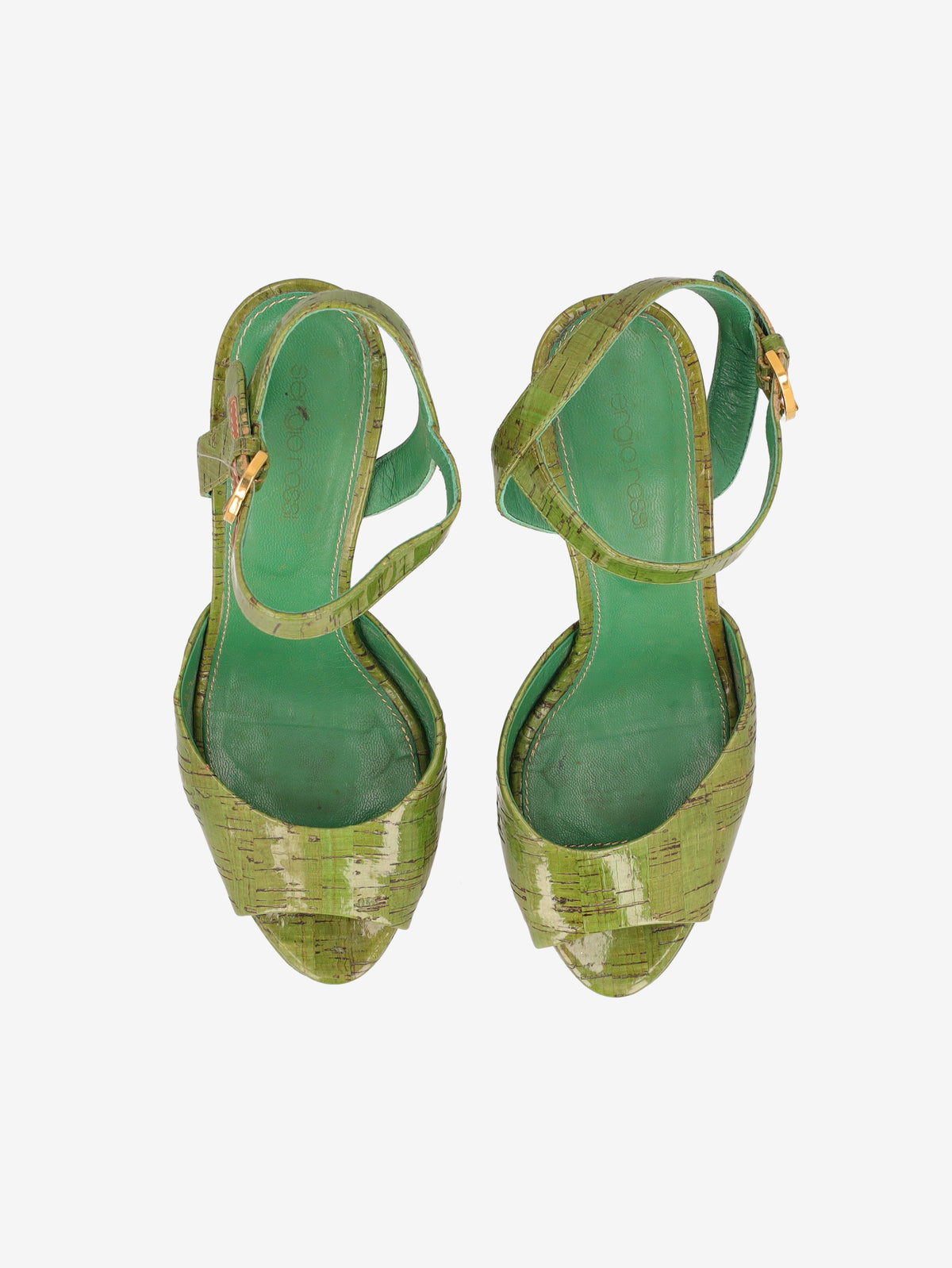 Sergio Rossi Bamboo-Effect Platform Heels W6826.3  Sergio Rossi 