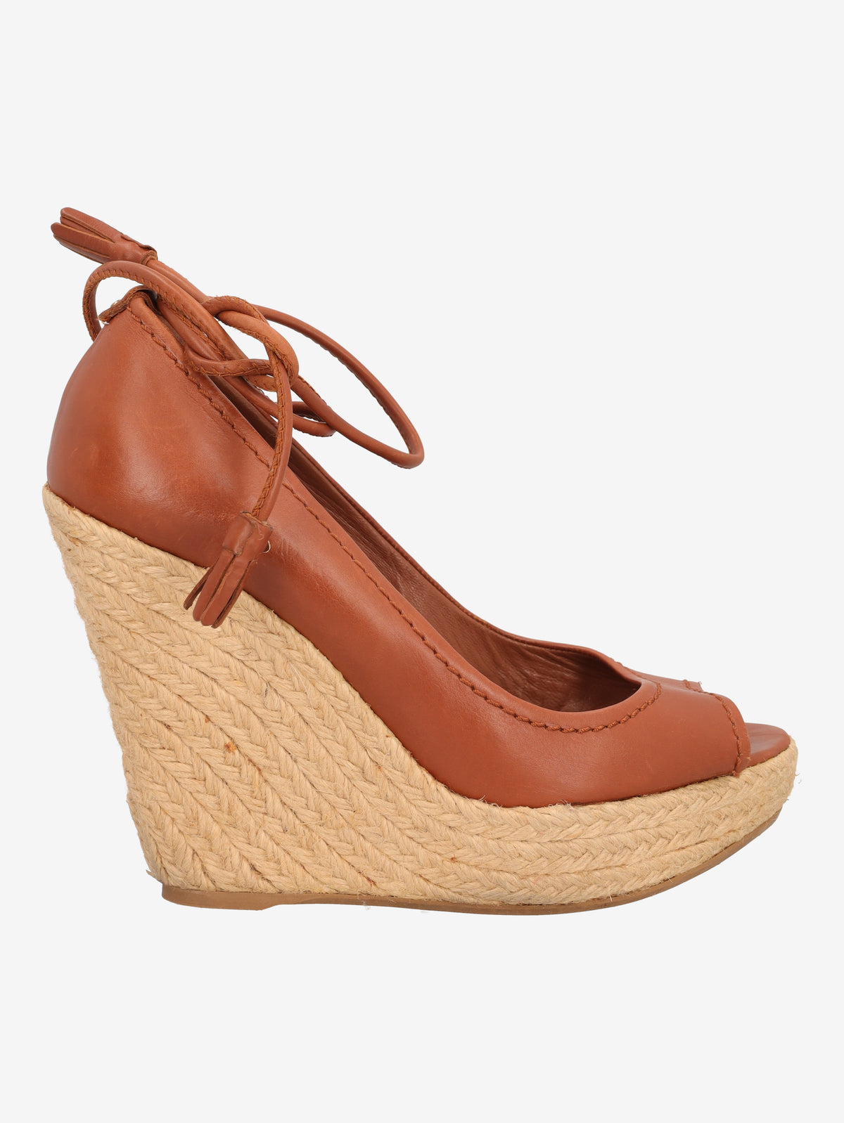 Sergio Rossi Leather Espadrille Wedge Sandals W6826.4  Sergio Rossi 