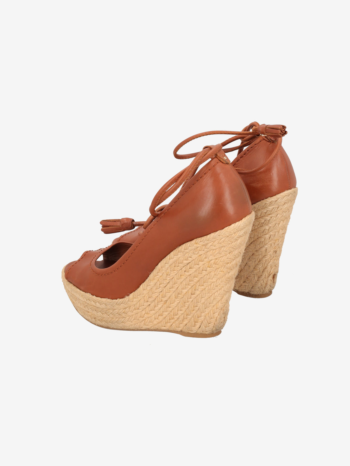 Sergio Rossi Leather Espadrille Wedge Sandals W6826.4  Sergio Rossi 