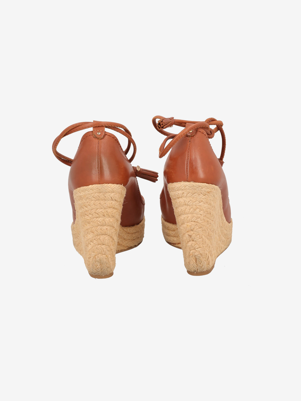 Sergio Rossi Leather Espadrille Wedge Sandals W6826.4  Sergio Rossi 