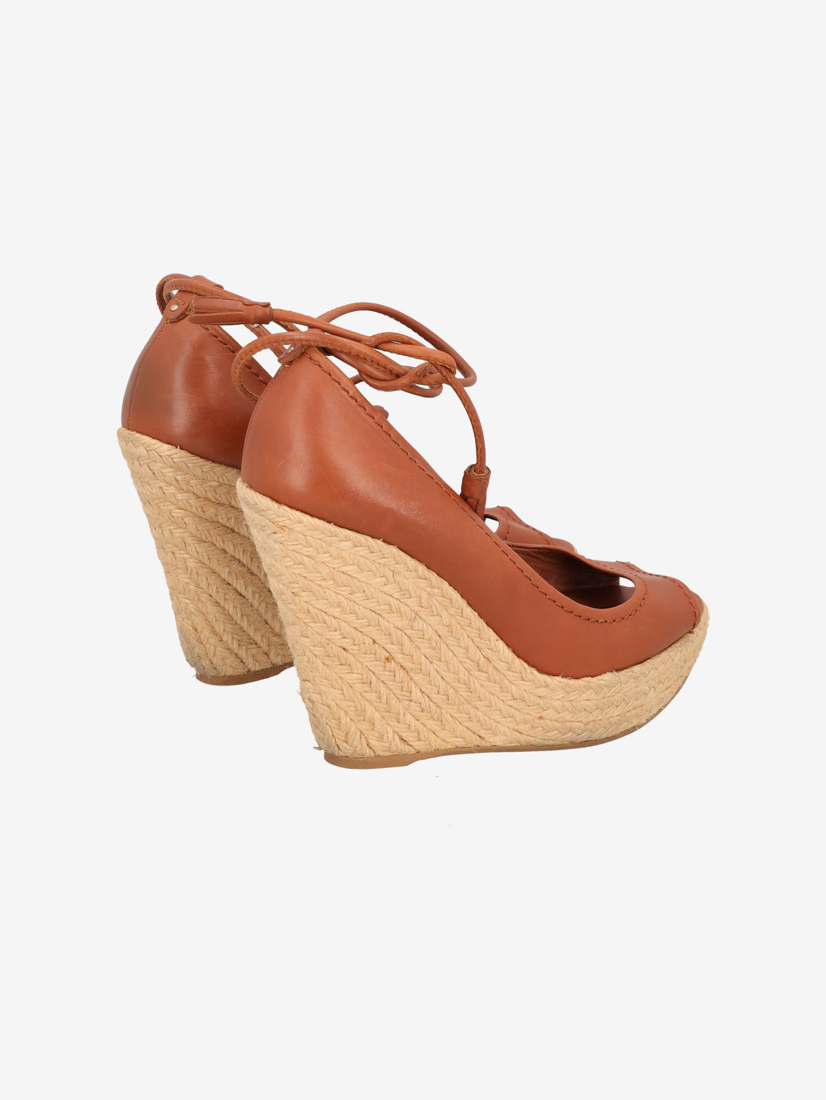 Sergio Rossi Leather Espadrille Wedge Sandals W6826.4  Sergio Rossi 
