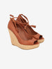 Sergio Rossi Leather Espadrille Wedge Sandals W6826.4  Sergio Rossi 