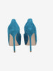 Sergio Rossi Teal Suede Platform Pumps W6826.5  Sergio Rossi 