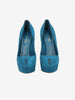 Sergio Rossi Teal Suede Platform Pumps W6826.5  Sergio Rossi 