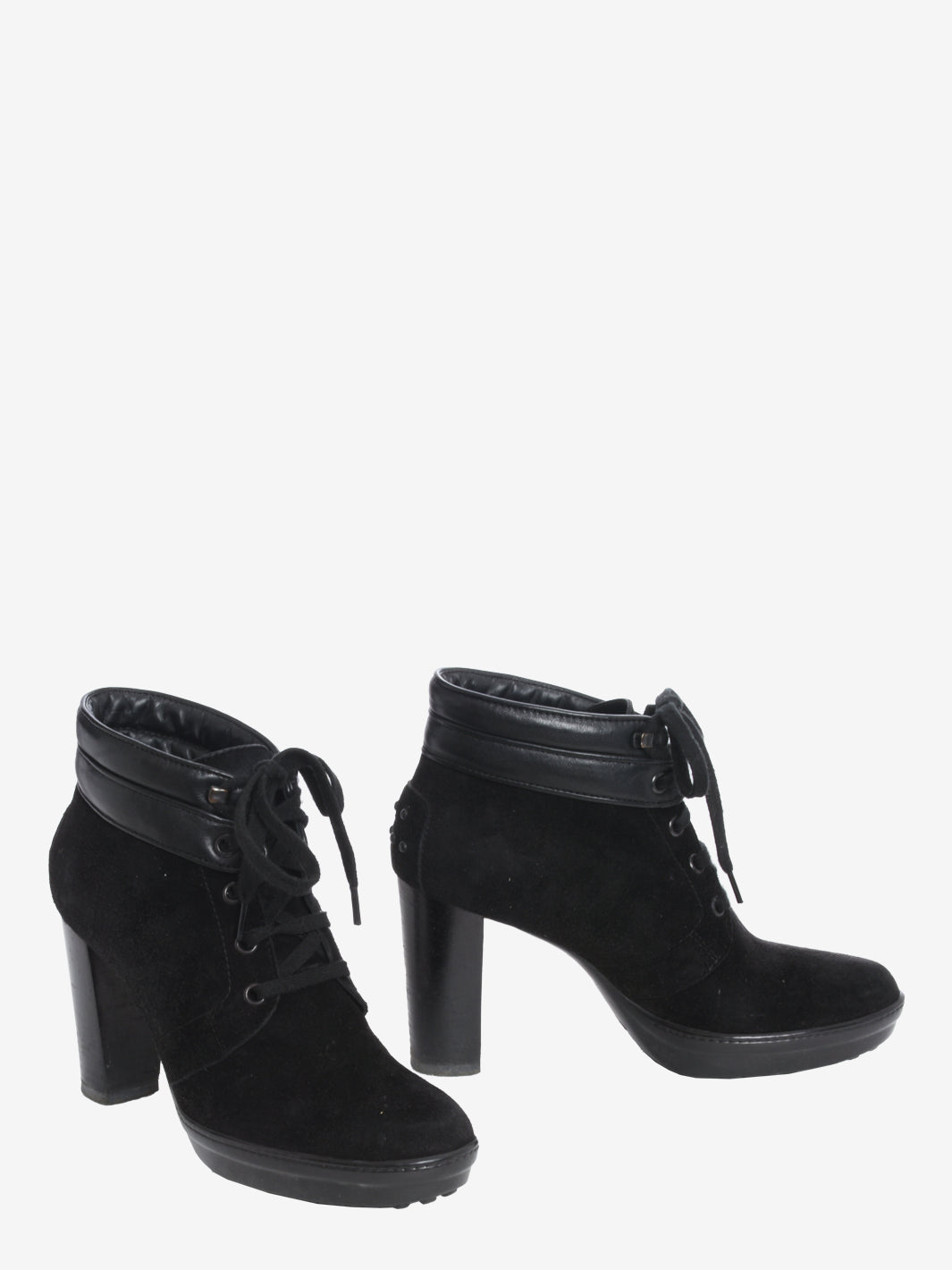 Tods's Black Suade Ankle Boots