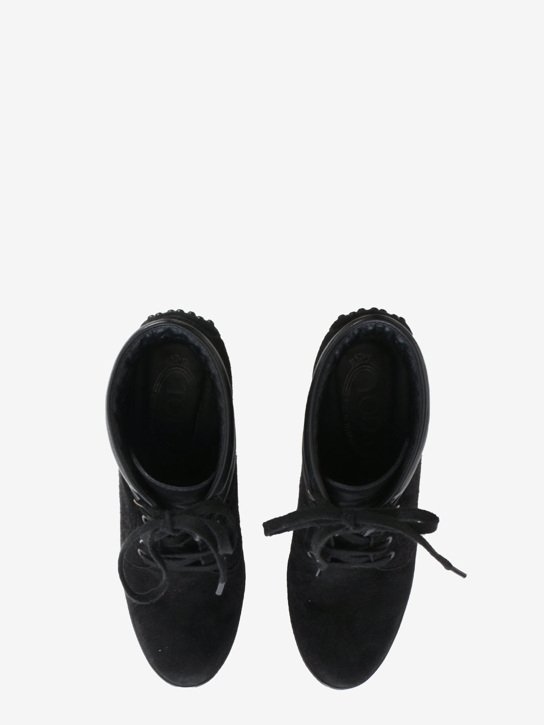 Tods's Black Suade Ankle Boots