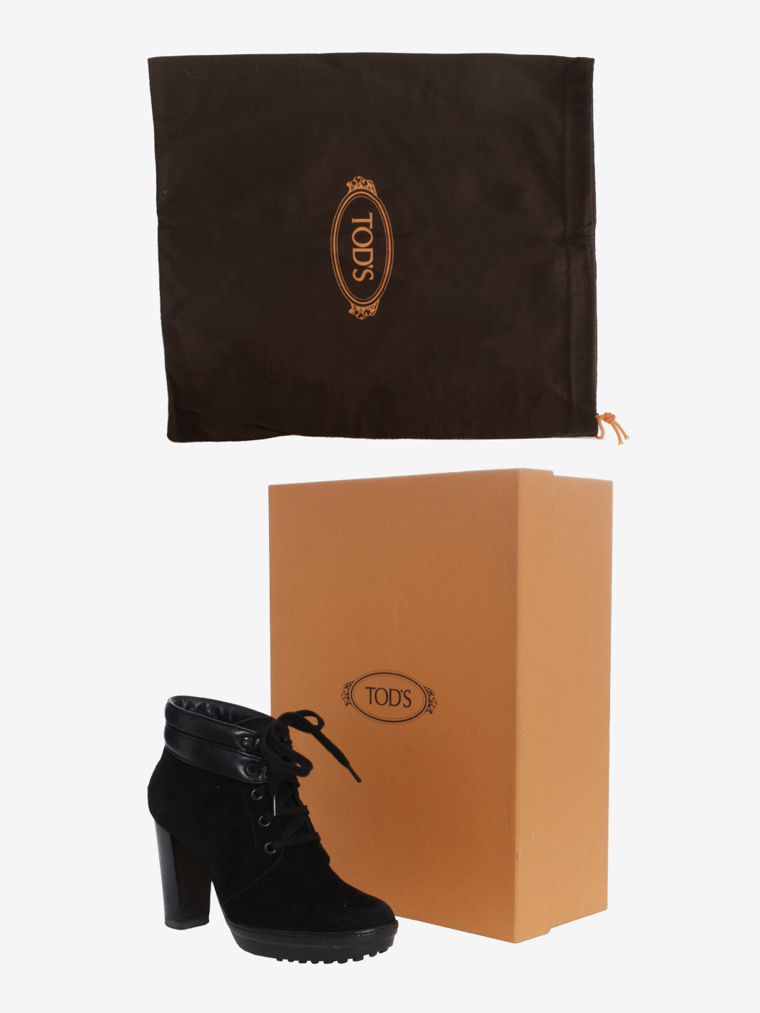 Tods's Black Suade Ankle Boots