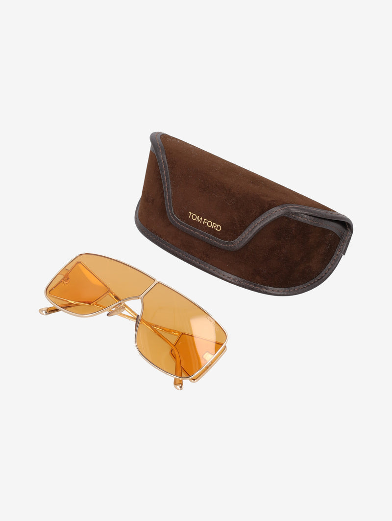 Tom Ford Vintage Oversized Square Sunglasses with Orange Lenses MR12926.33  Tom Ford 