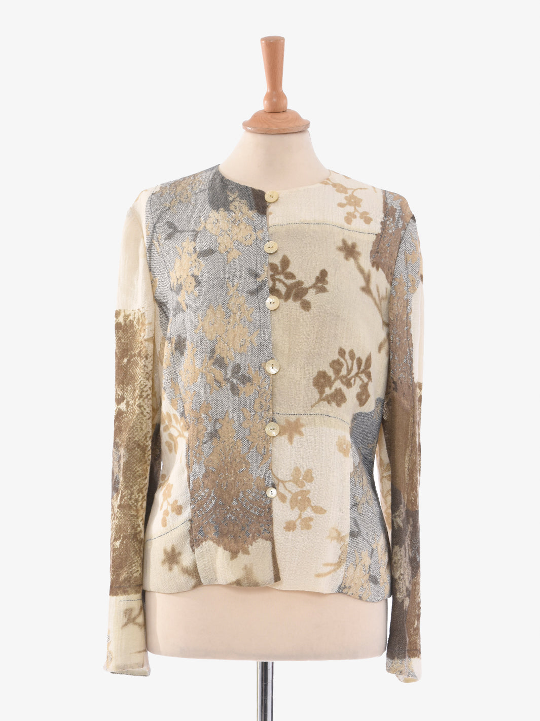 Emanuel Ungaro Completo in seta gonna e blusa pattern floreale