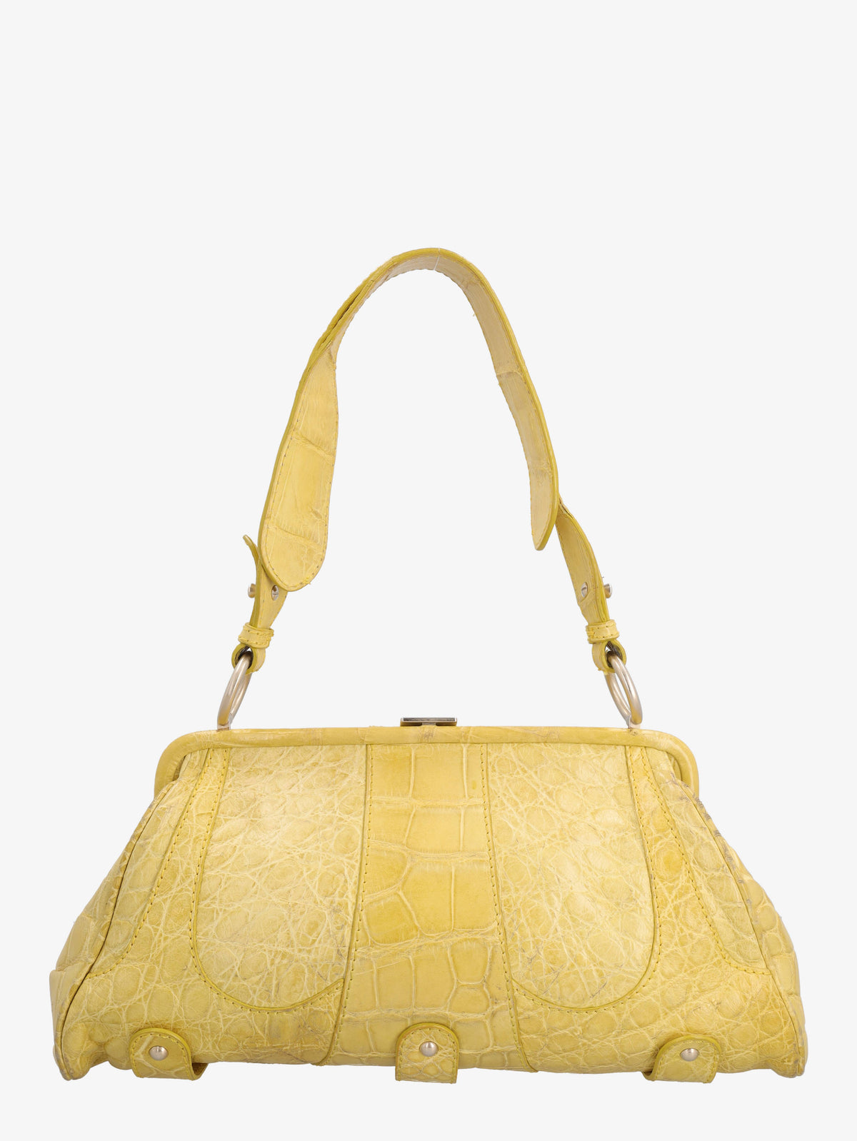 Valentino Shoulder Bag In Yellow Cocco B4625.22  Valentino 