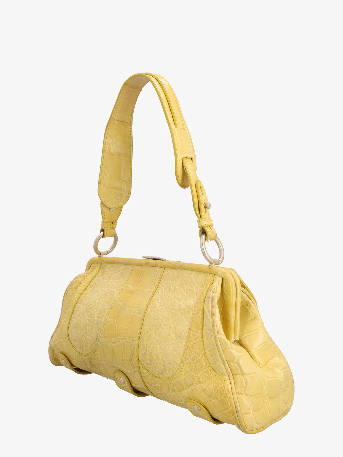 Valentino Shoulder Bag In Yellow Cocco B4625.22  Valentino 