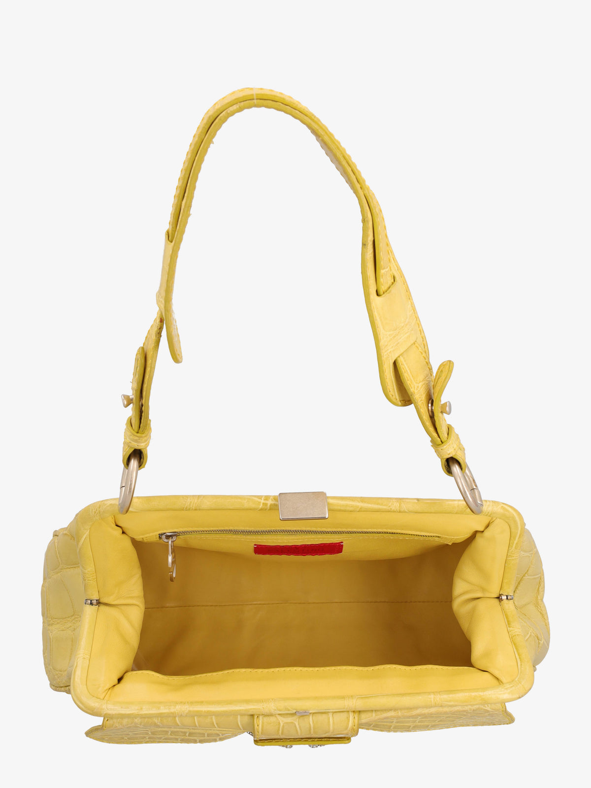 Valentino Shoulder Bag In Yellow Cocco B4625.22  Valentino 