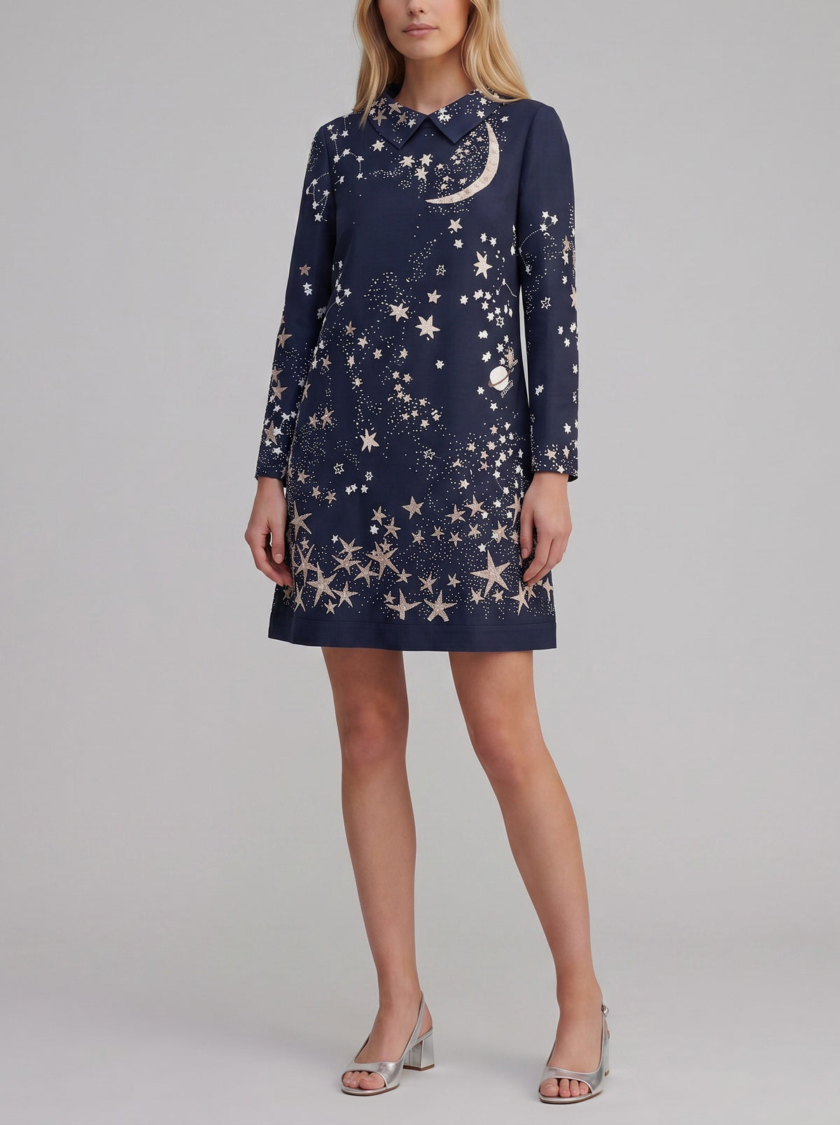 Valentino Cosmo Beaded A-Line Dress - Pre-Fall 2015 CVM26.22.59  Valentino 