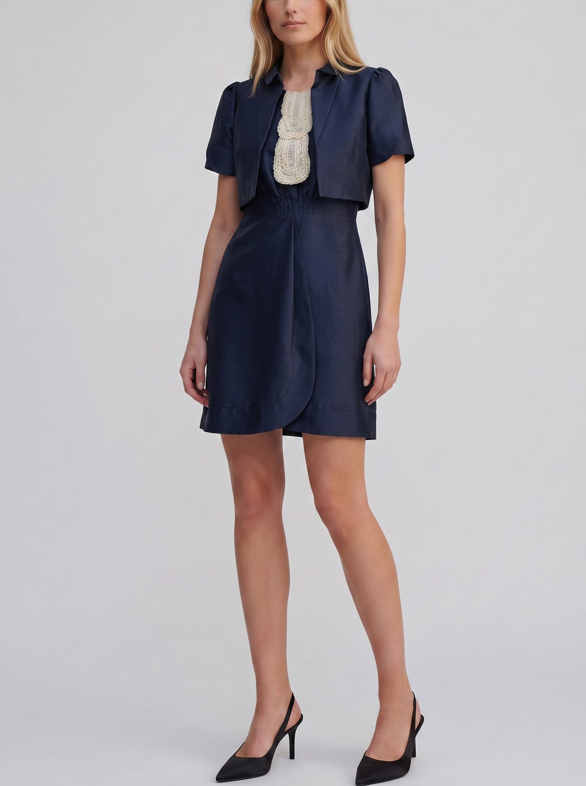 Valentino Sleeveless Dress with Cropped Bolero CVM26.7.2  Valentino 