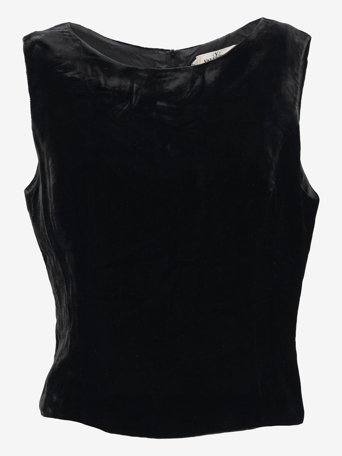 Valentino Velvet-Effect Cropped Top Elegant W2926.19  Valentino 